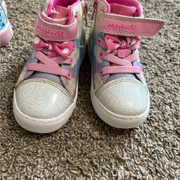 Bundle of Kids High-Top Sneakers with Pink and Blue Accents - Picture 4 of 15
